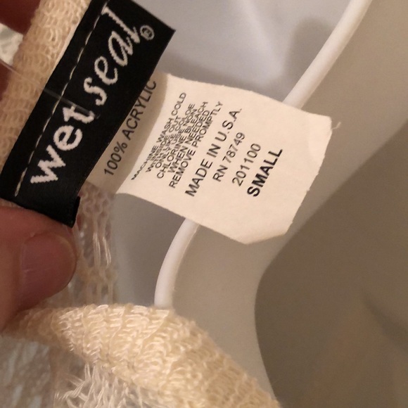 WET SEAL SLEEVELESS LONG OPEN CARDIGAN JUNIOR SMALL - Picture 8 of 9